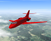 Private Jet Red