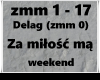 Za miłość mą