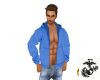Open Hoodie Blue