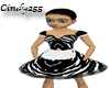 White N Black Maid Dress