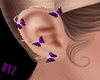 Prpl Butterfly Earrings