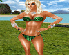 Green sexy bikini