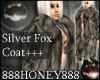 H*Silver fox coat