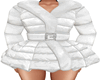 Sandy White Puffa Coat