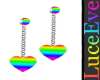 Neon Heart Earrings