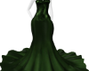 Green Satin Gown