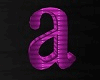 letter a purple  'lou'