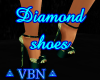 Diamond shoes green