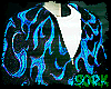 ઽઝ hoddie fire blue