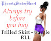 Frilled Skirt  prple RLL