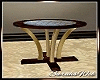 Lux Gold Wood Side Table