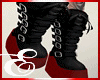ROCKER BLACK BOOTS w RED