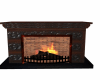 wood fireplace