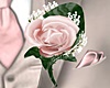 [D] Pink rose boutonnier