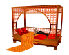 Bed+20Poses orange feu