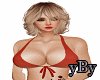 yBy Red Polka Crop