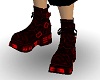 Obnoxious rave Boots red