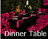 Pink Girly Dinner Table