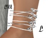 eva's TSsilver bangle 'L