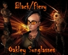 BLK/Fiery Oakley's