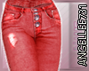 BUTTON FLY JEANS RED
