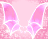 pink devil wings