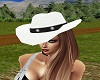 Cowgirl Hat White 