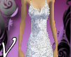 (V) white lace dress