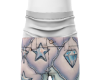 stars and diamond jeans
