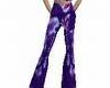 Purple Tie Dyed Flares