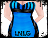 L:BBW Dress-PVCQueen Blu