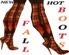 HOT SEXY FALL PLAID BOOT