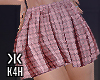 Ӂ Pink plaid skirt L!