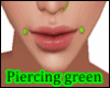 Green Facial Piercing
