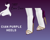 Cian Purple Heels