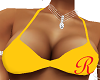 "RD" Bikini Top Yellow