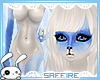 Yuki Blue and White Winter Fox Furry