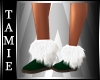 Green boots w/fur