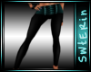 !E! Teal/Black Leggins