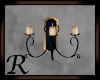 Blue Gold Wall Candle