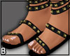 Black Gold Sandals