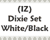 (IZ) Dixie White Black