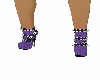 purple n black heels