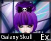 Galaxy Pastel Bow Skull