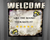 Welcome Sign *Rate Room*