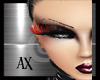 *AX*Shiny Red Lashes