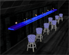 Blue Neon Wall Bar