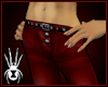 Red Lowrise Pants