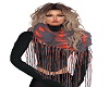 Grey/RedFringeScarf/Gee