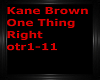 one thing right otr1-11